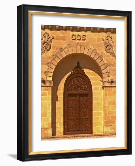 Entrance to Winery at Cos d'Estournel, Oriental Style, Saint St. Estephe, Medoc, Bordeaux, France-Per Karlsson-Framed Photographic Print