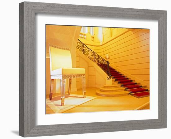 Entrance with Satin and Crystal Chair, Fiber Optic Lighting, Baccarat Museum-Per Karlsson-Framed Photographic Print