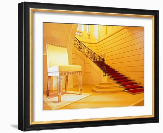 Entrance with Satin and Crystal Chair, Fiber Optic Lighting, Baccarat Museum-Per Karlsson-Framed Photographic Print