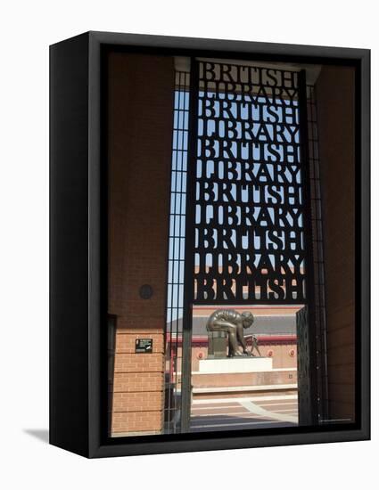 Entranceway the British Library, London, England, United Kingdom-Ethel Davies-Framed Premier Image Canvas