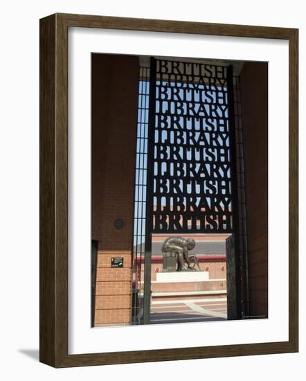 Entranceway the British Library, London, England, United Kingdom-Ethel Davies-Framed Photographic Print