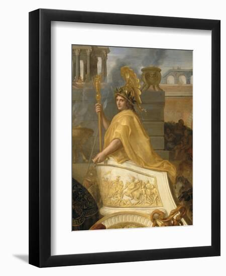 Entrée d'Alexandre le Grand dans Babylone ou Le triomphe d'Alexandre-Charles Le Brun-Framed Giclee Print