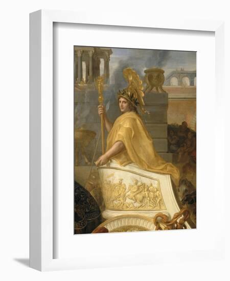 Entrée d'Alexandre le Grand dans Babylone ou Le triomphe d'Alexandre-Charles Le Brun-Framed Giclee Print