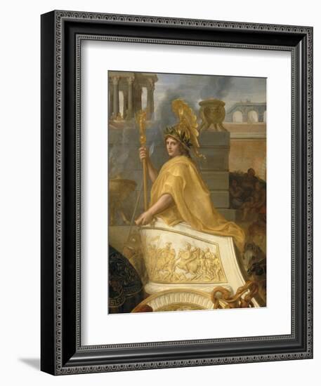 Entrée d'Alexandre le Grand dans Babylone ou Le triomphe d'Alexandre-Charles Le Brun-Framed Giclee Print