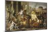 Entrée d'Alexandre le Grand dans Babylone ou Le triomphe d'Alexandre-Charles Le Brun-Mounted Giclee Print