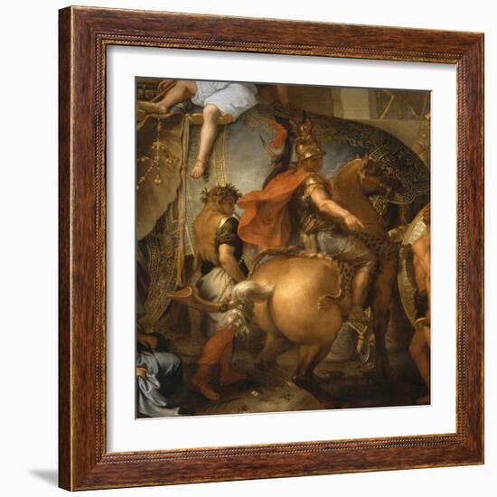 Entrée d'Alexandre le Grand dans Babylone ou Le triomphe d'Alexandre-Charles Le Brun-Framed Giclee Print
