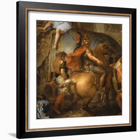 Entrée d'Alexandre le Grand dans Babylone ou Le triomphe d'Alexandre-Charles Le Brun-Framed Giclee Print