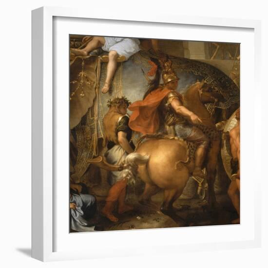 Entrée d'Alexandre le Grand dans Babylone ou Le triomphe d'Alexandre-Charles Le Brun-Framed Giclee Print