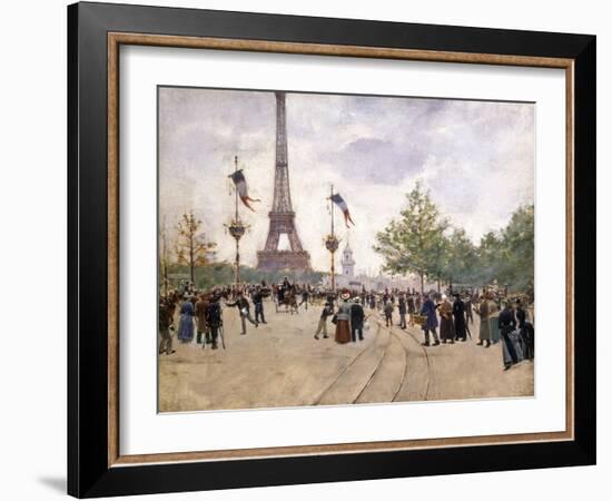 Entrée de l'Exposition Universelle de 1889-Jean Béraud-Framed Giclee Print