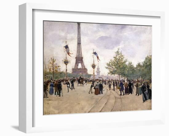 Entrée de l'Exposition Universelle de 1889-Jean Béraud-Framed Giclee Print