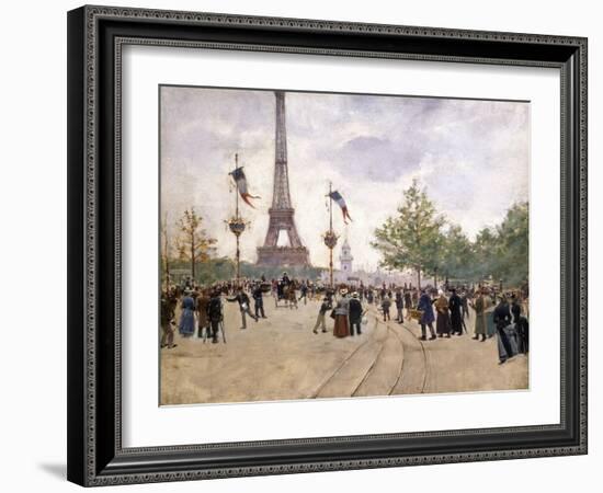 Entrée de l'Exposition Universelle de 1889-Jean Béraud-Framed Giclee Print