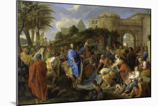 Entrée du Christ à Jérusalem-Charles Le Brun-Mounted Giclee Print