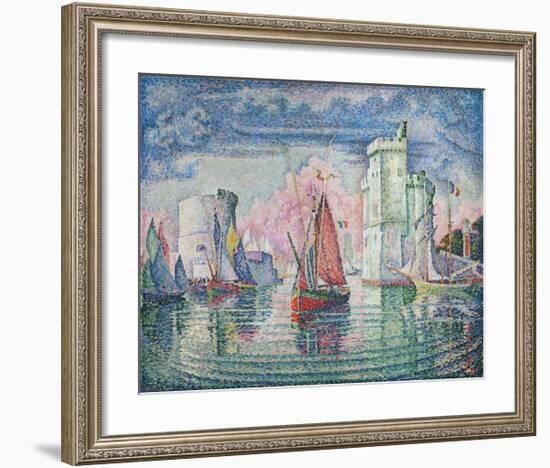 Entree du port de la Rochelle, 1921-Paul Signac-Framed Premium Giclee Print