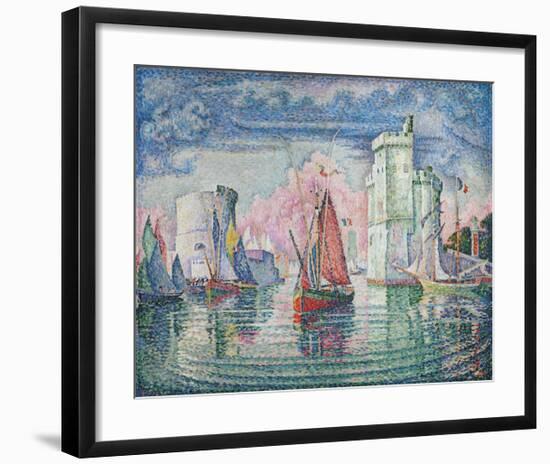 Entree du port de la Rochelle, 1921-Paul Signac-Framed Premium Giclee Print