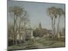 Entrée du village de Voisins-Camille Pissarro-Mounted Giclee Print