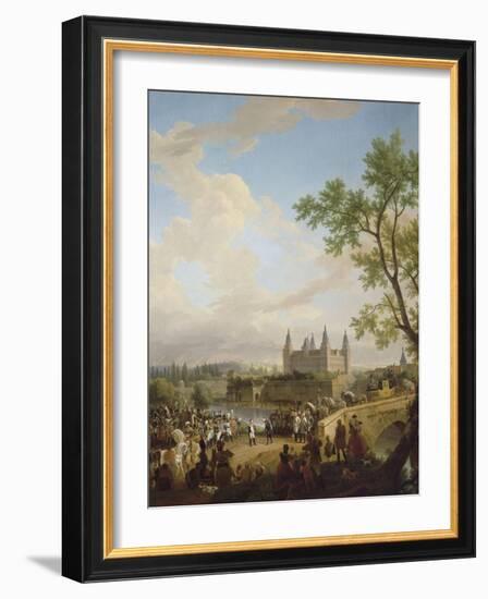 Entrevue de Napoléon Ier et du baron de Dalberg, Prince-Primat de la Conféd-du Castelet Constant Bourgeois-Framed Giclee Print