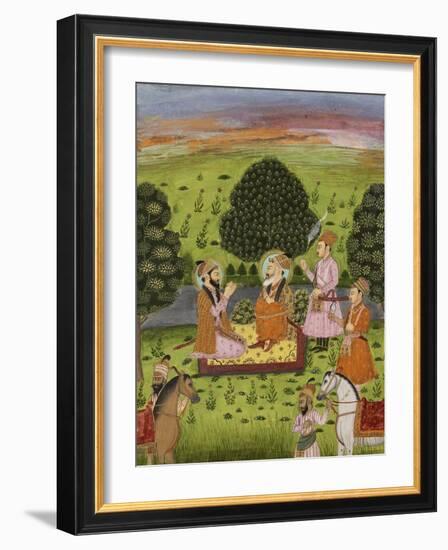 Entrevue de Shah Jahan avec Dara Shekuh-null-Framed Premium Giclee Print