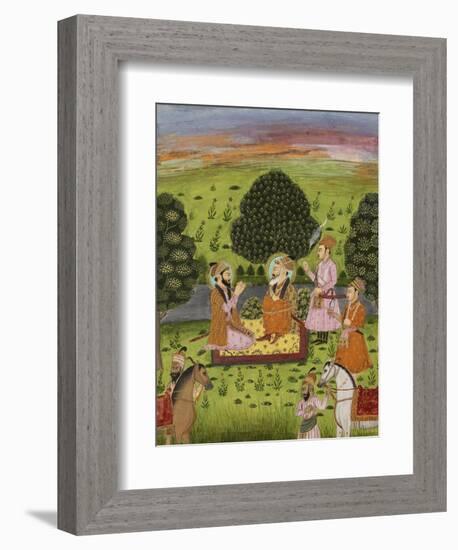 Entrevue de Shah Jahan avec Dara Shekuh-null-Framed Giclee Print