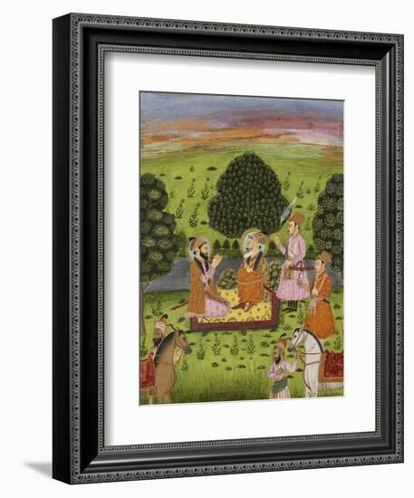 Entrevue de Shah Jahan avec Dara Shekuh-null-Framed Giclee Print