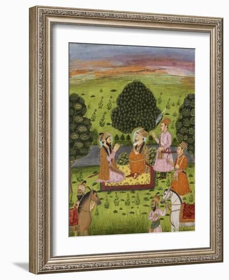 Entrevue de Shah Jahan avec Dara Shekuh-null-Framed Giclee Print