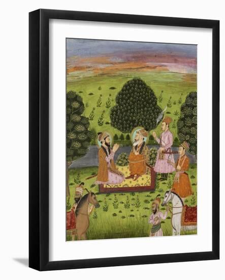 Entrevue de Shah Jahan avec Dara Shekuh-null-Framed Giclee Print