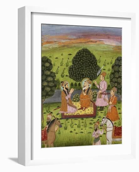 Entrevue de Shah Jahan avec Dara Shekuh-null-Framed Giclee Print