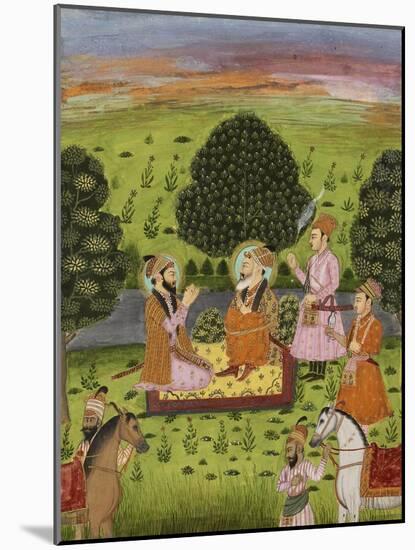 Entrevue de Shah Jahan avec Dara Shekuh-null-Mounted Giclee Print