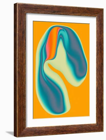 Entropy 1-Jazzberry Blue-Framed Giclee Print