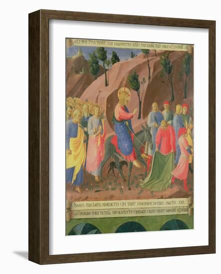 Entry of Christ into Jerusalem, Detail from Panel Three-Fra Angelico-Framed Giclee Print