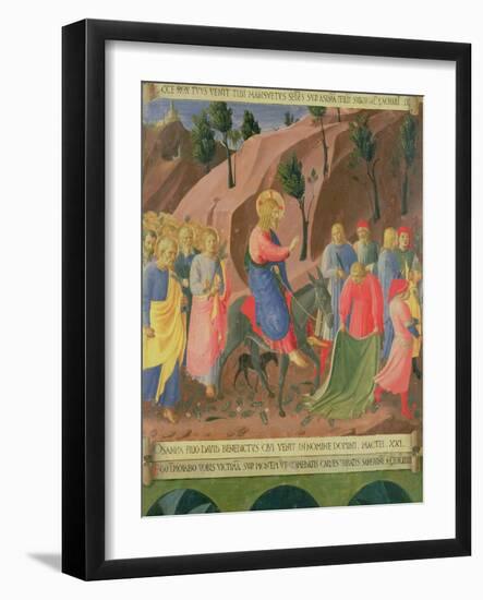 Entry of Christ into Jerusalem, Detail from Panel Three-Fra Angelico-Framed Giclee Print