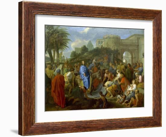 Entry of Christ into Jerusalem-Charles Le Brun-Framed Giclee Print