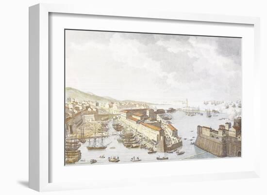 Entry of French into Livorno, June 1796, Engraving by Jean Duplessis-Bertaux-null-Framed Giclee Print