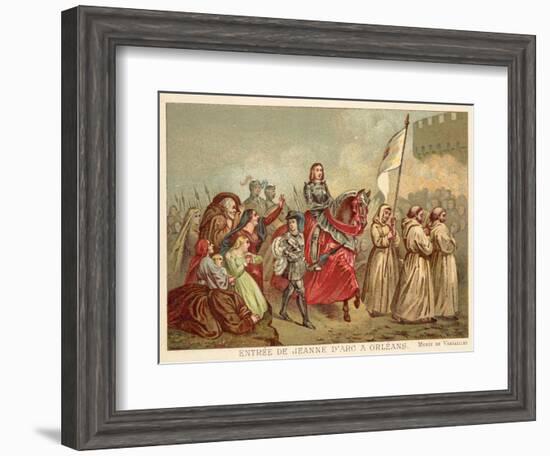 Entry of Joan of Arc into Orleans, 1429-Henry Scheffer-Framed Giclee Print