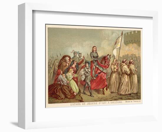 Entry of Joan of Arc into Orleans, 1429-Henry Scheffer-Framed Giclee Print