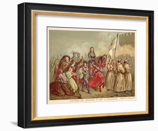 Entry of Joan of Arc into Orleans, 1429-Henry Scheffer-Framed Giclee Print