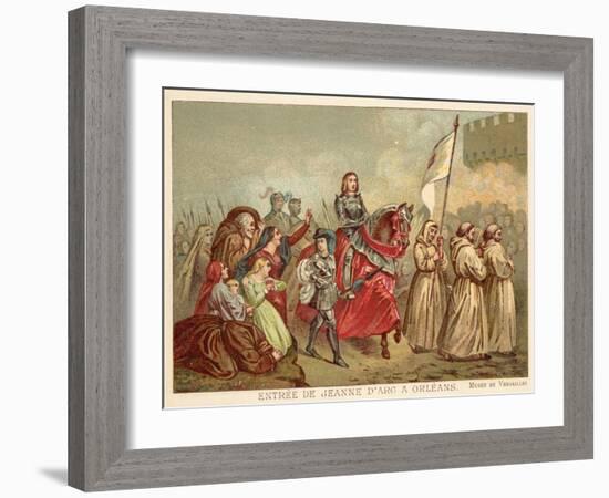 Entry of Joan of Arc into Orleans, 1429-Henry Scheffer-Framed Giclee Print