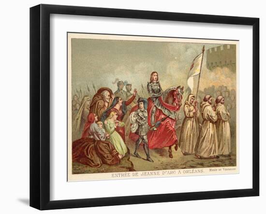 Entry of Joan of Arc into Orleans, 1429-Henry Scheffer-Framed Giclee Print