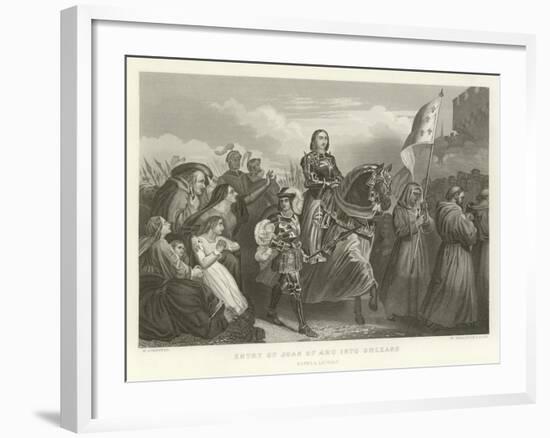 Entry of Joan of Arc into Orleans-Alphonse Marie de Neuville-Framed Giclee Print