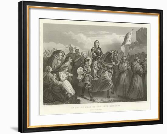 Entry of Joan of Arc into Orleans-Alphonse Marie de Neuville-Framed Giclee Print