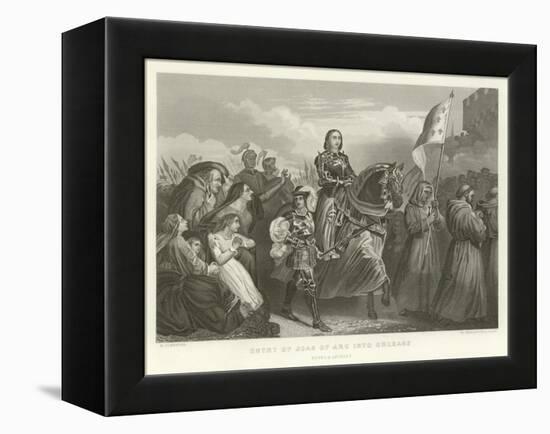 Entry of Joan of Arc into Orleans-Alphonse Marie de Neuville-Framed Premier Image Canvas