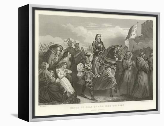 Entry of Joan of Arc into Orleans-Alphonse Marie de Neuville-Framed Premier Image Canvas