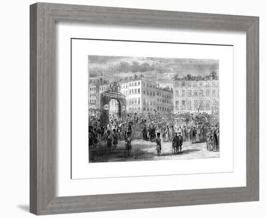 Entry of King George IV into Dublin, 1820S-Pearson-Framed Giclee Print