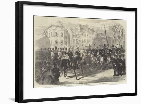 Entry of King Leopold II into Brussels, His Reception at the Laeken Gate-Charles Robinson-Framed Giclee Print