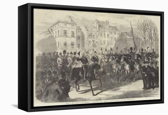 Entry of King Leopold II into Brussels, His Reception at the Laeken Gate-Charles Robinson-Framed Premier Image Canvas