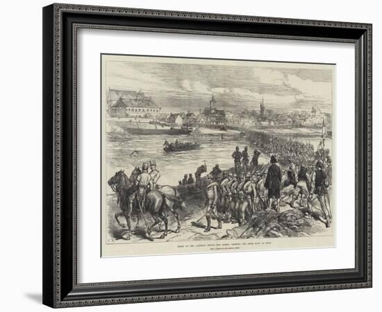 Entry of the Austrian Troops into Bosnia, Crossing the River Save, at Brod-Charles Robinson-Framed Giclee Print