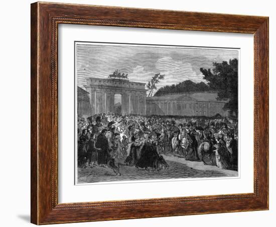 Entry of the French Army into Berlin, 27th October 1806 (1882-188)-null-Framed Giclee Print