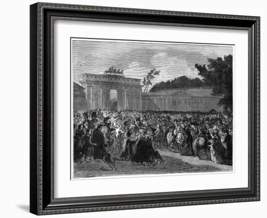 Entry of the French Army into Berlin, 27th October 1806 (1882-188)-null-Framed Giclee Print
