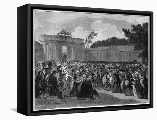 Entry of the French Army into Berlin, 27th October 1806 (1882-188)-null-Framed Premier Image Canvas