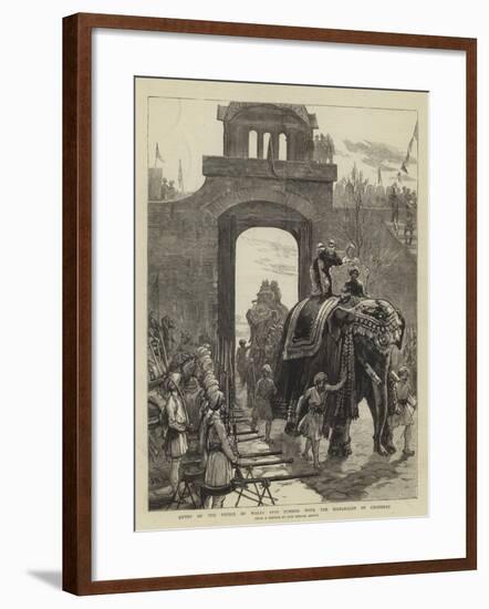 Entry of the Prince of Wales into Jummoo with the Maharajah of Cashmere-Joseph Nash-Framed Giclee Print