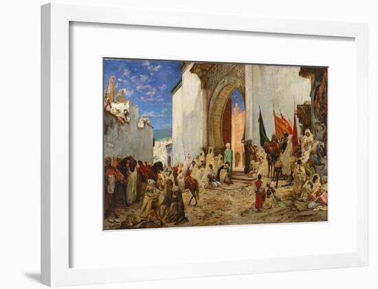 Entry of the Sharif of Ouezzane into the Mosque, 1876-Georges Clairin-Framed Giclee Print